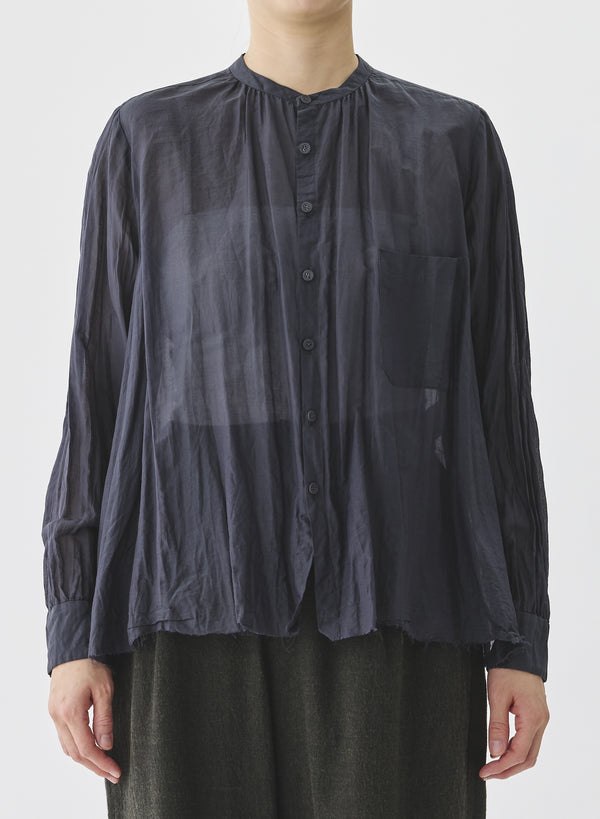 Pas De Calais - Botanical Dye Blouse with Front Pocket Green