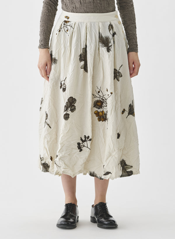 Pas De Calais - Secret Forest Print Skirt