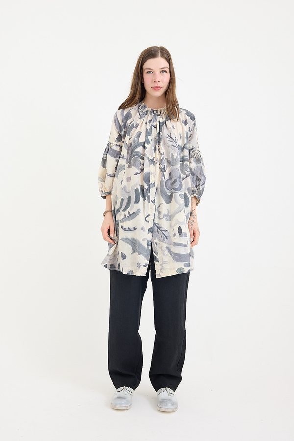 Casey Casey - 3BY3 Shirt - Light Print Blotch - Grey