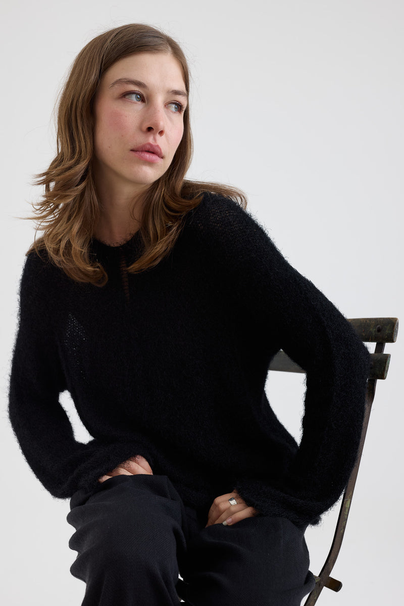 Boboutic - Silk Cashmere Sweater - Black