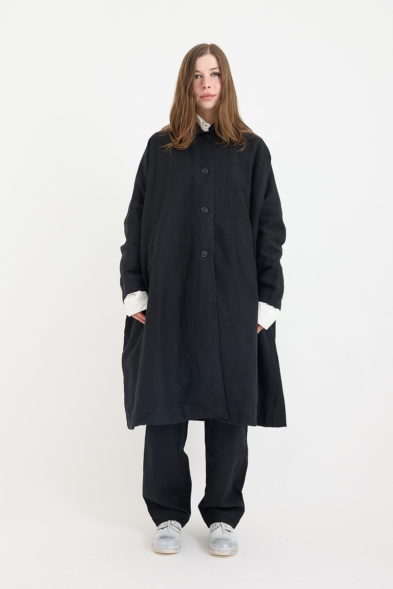 Casey Casey - Atomless Coat - Batavia - Black