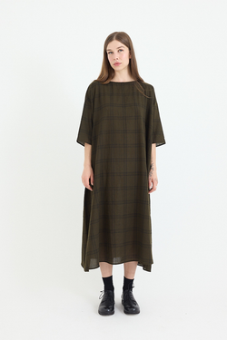 Apuntob - P1600/TS842 - Wool Dress - Military Green