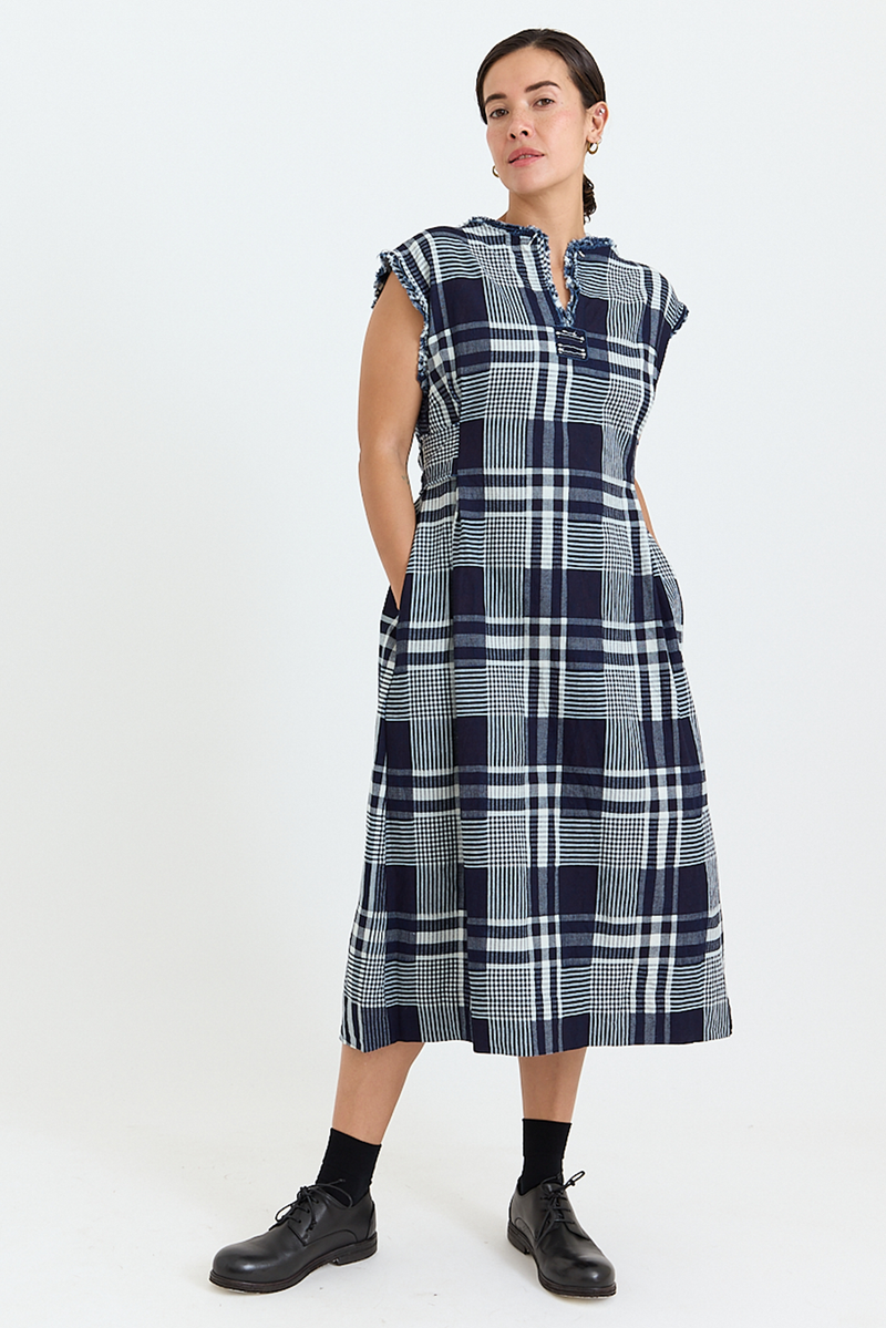 Bukeshla - Lilly Tie Dress - Wide Check