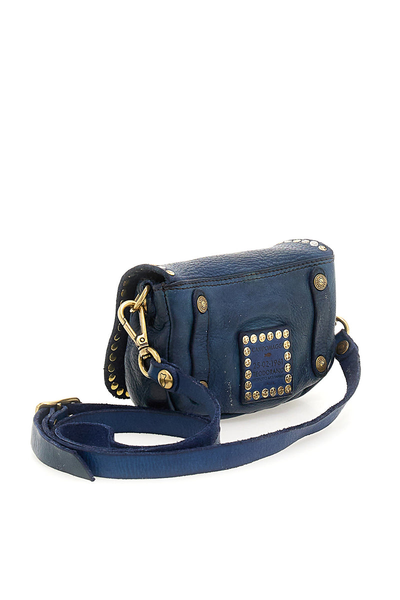 Campomaggi - Crossbody Studs Bag - Sapphire