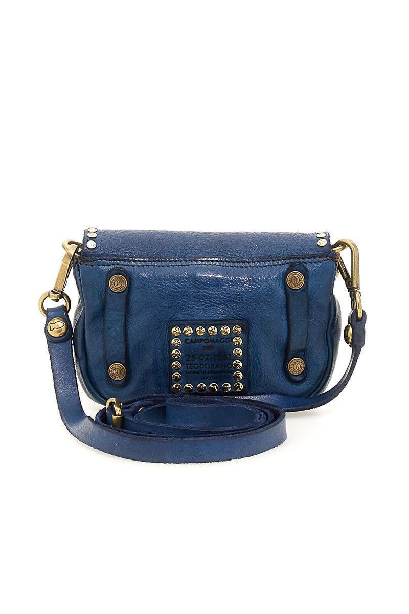 Campomaggi - Crossbody Studs Bag - Sapphire