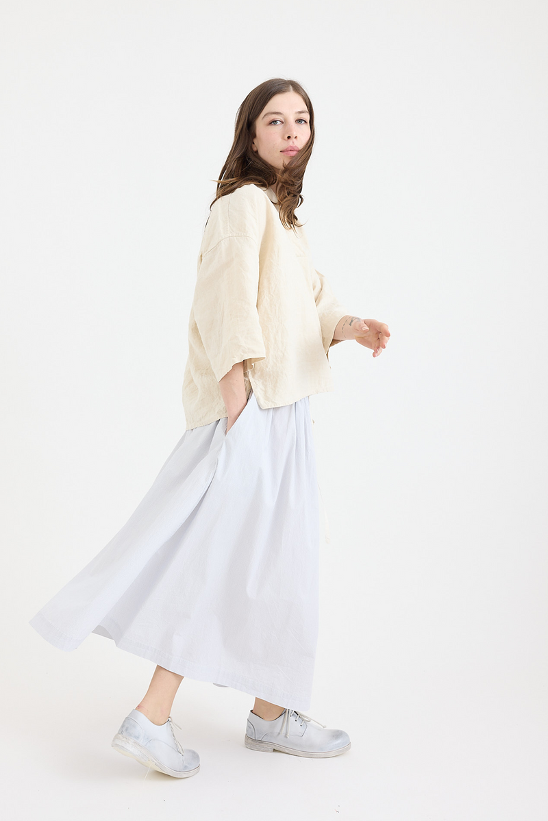 Chez Vidalenc -Jeany cotton Skirt - Ministripe