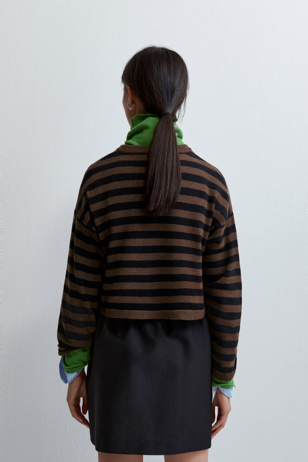 Cordera - Merino Wool Striped Cardigan