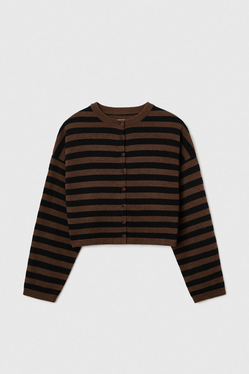 Cordera - Merino Wool Striped Cardigan