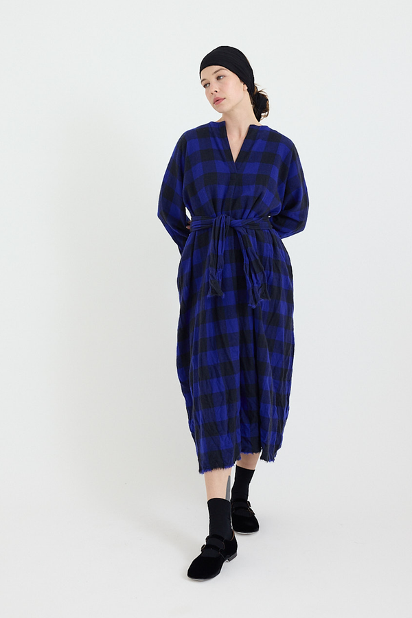 Daniela Gregis - Dress - Dark Blue Electric Check