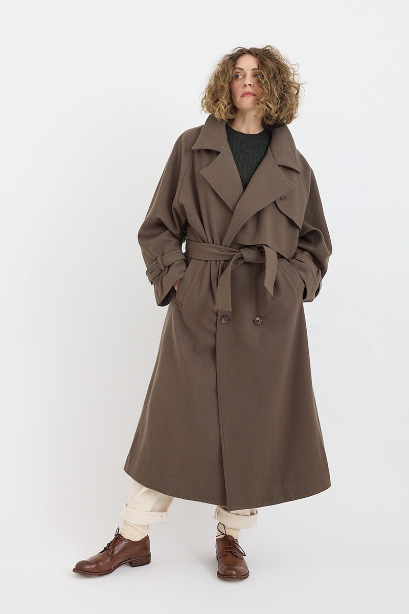 7115 by Szeki - Fall Wool Trench