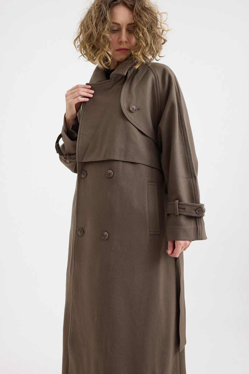 7115 by Szeki - Fall Wool Trench