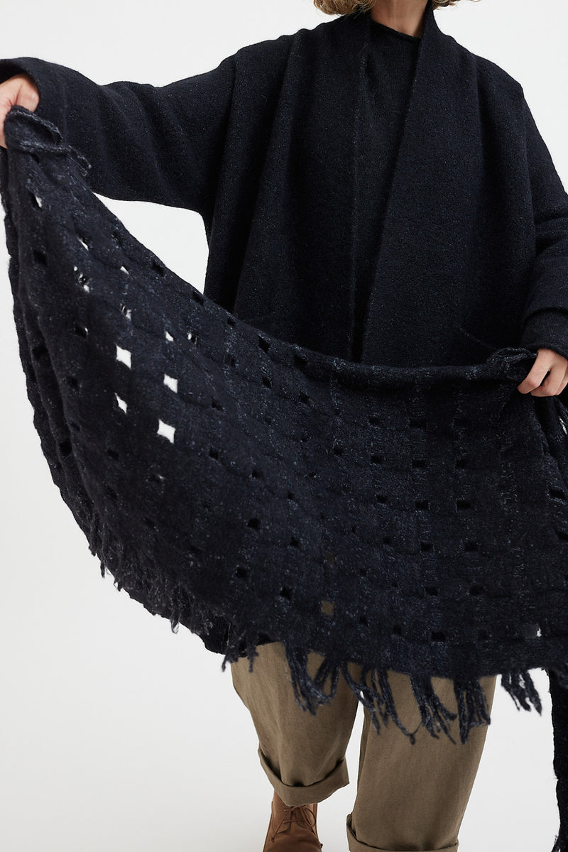 Lauren Manoogian - Handwoven Felt Grid Wrap