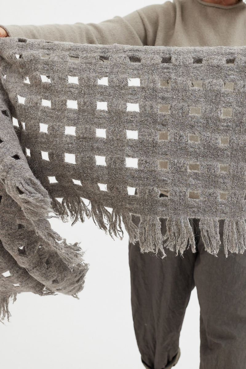 Lauren Manoogian - Handwoven Felt Grid Wrap