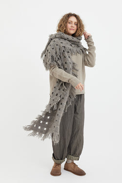 Lauren Manoogian - Handwoven Felt Grid Wrap