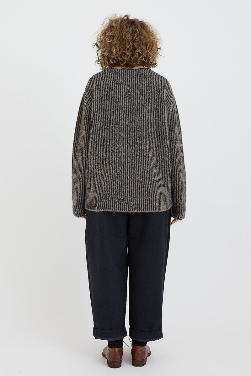 7115 by Szeki - Alpaca Fisherman Knit Jumper