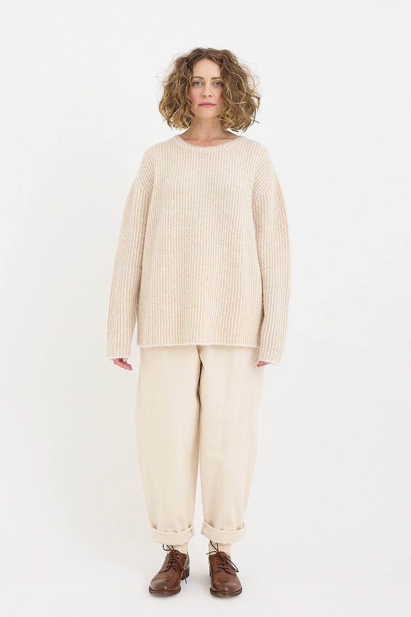 7115 by Szeki - Alpaca Fisherman Knit Jumper