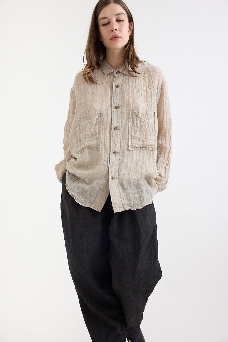 Kaval - Wide long sleeve shirt - Natural