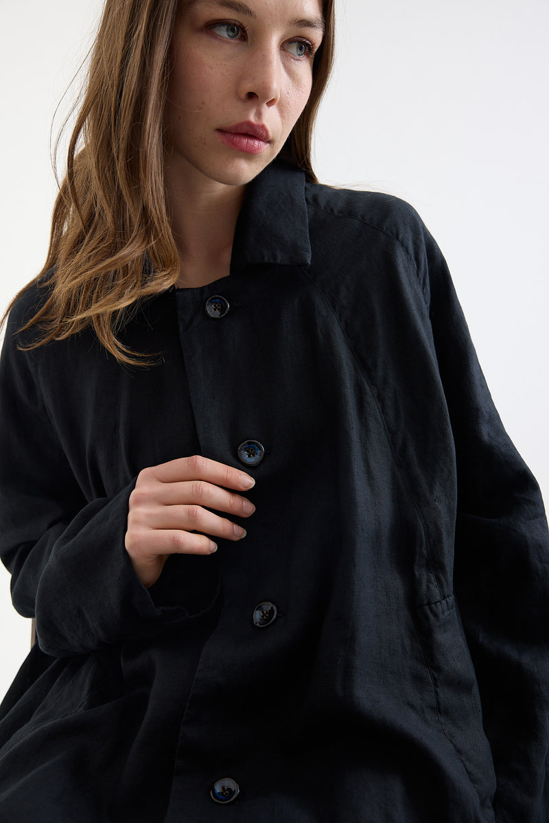 Kaval - Dohcchu coat -Hemp  Black