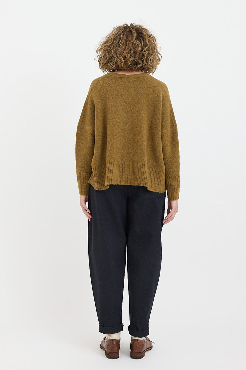 7115 by Szeki - Merino Yak V-Neck Sweater