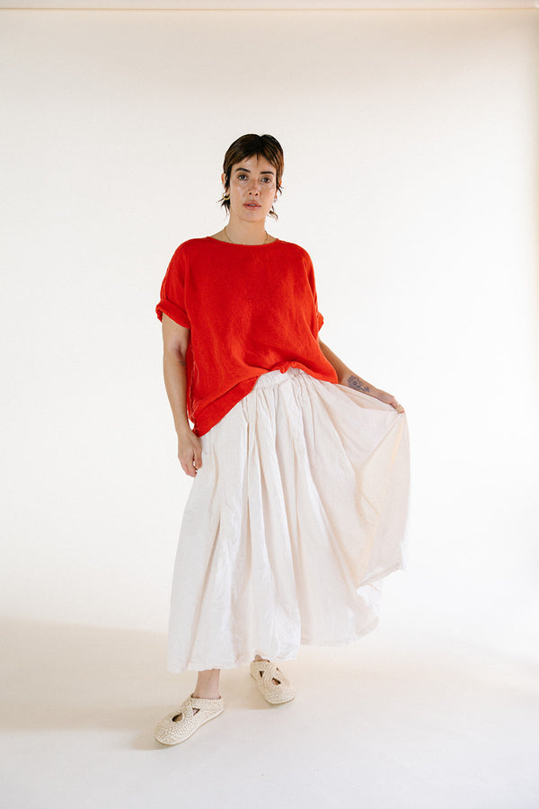 Metta - Sydney Skirt Long Line - Cotton Poplin