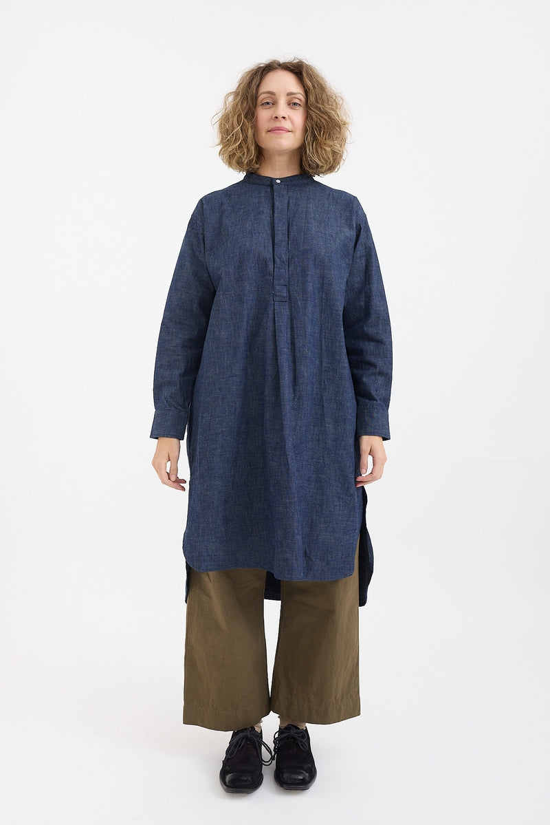 Gauze + Laboratory - Militaria Denim Tunic Shirt