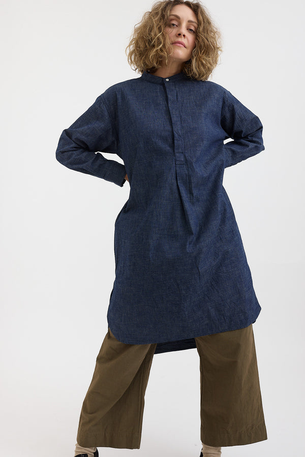 Gauze + Laboratory - Militaria Denim Tunic Shirt