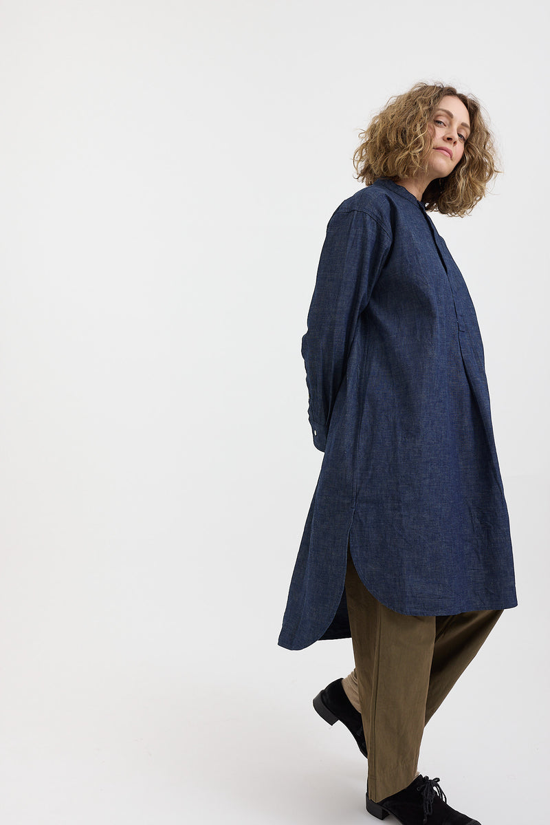 Gauze + Laboratory - Militaria Denim Tunic Shirt