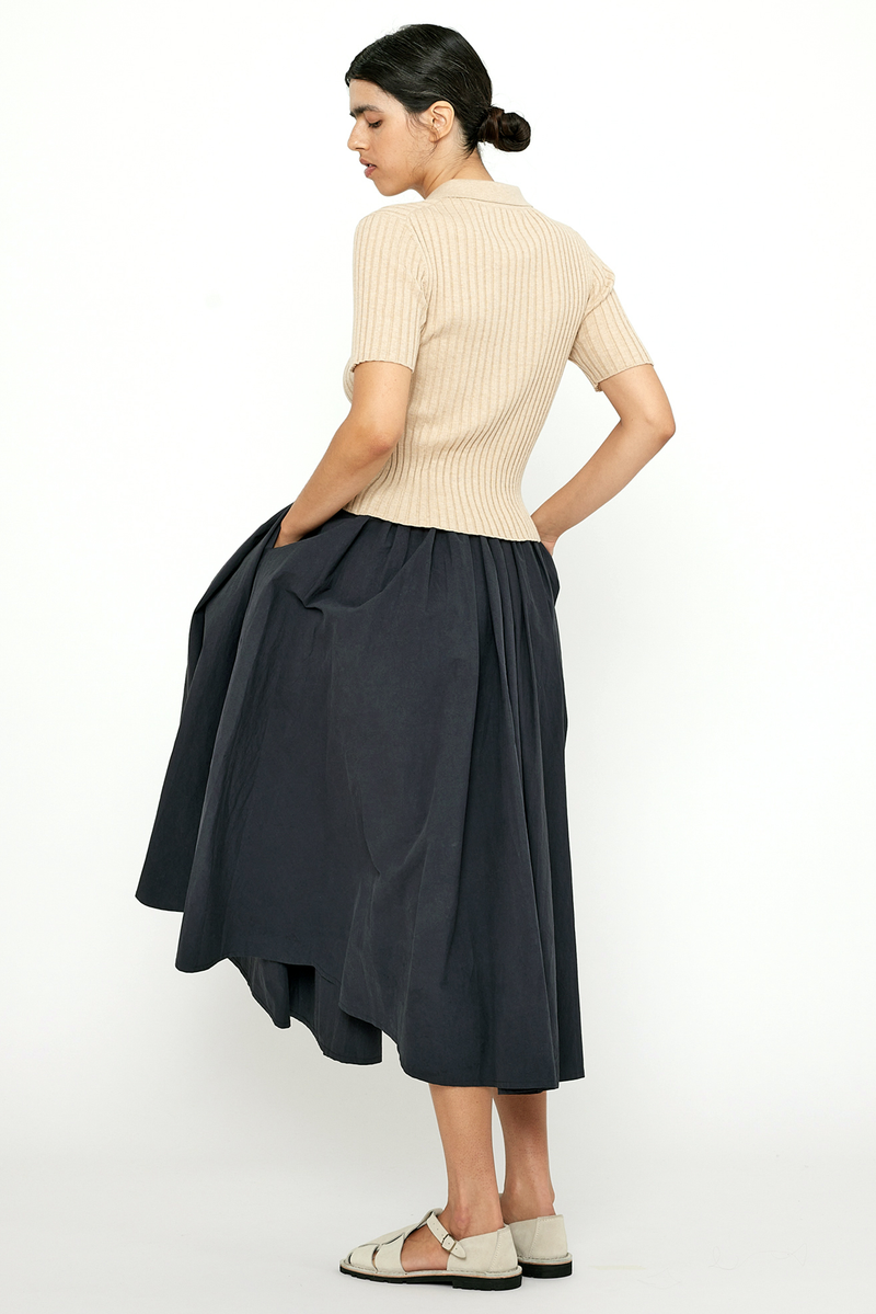 7115 By Szeki - Papery Elastic Prairie Skirt