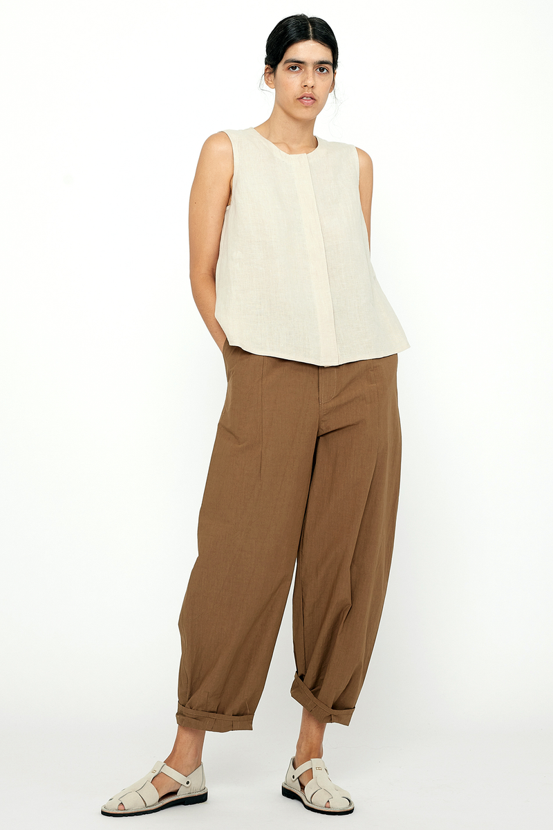 7115 By Szeki - Papery Elastic Lantern Trouser