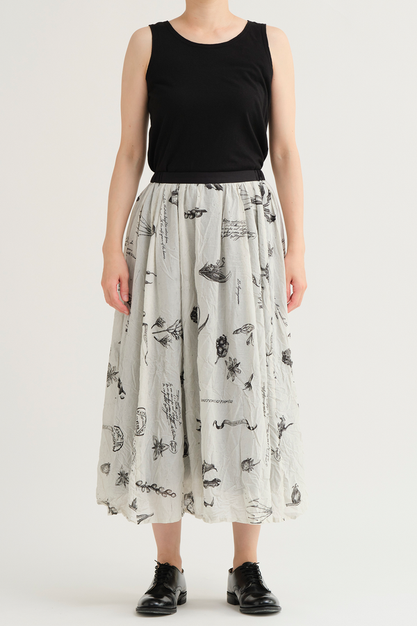 Pas de Calais - Plant Growth Print Skirt