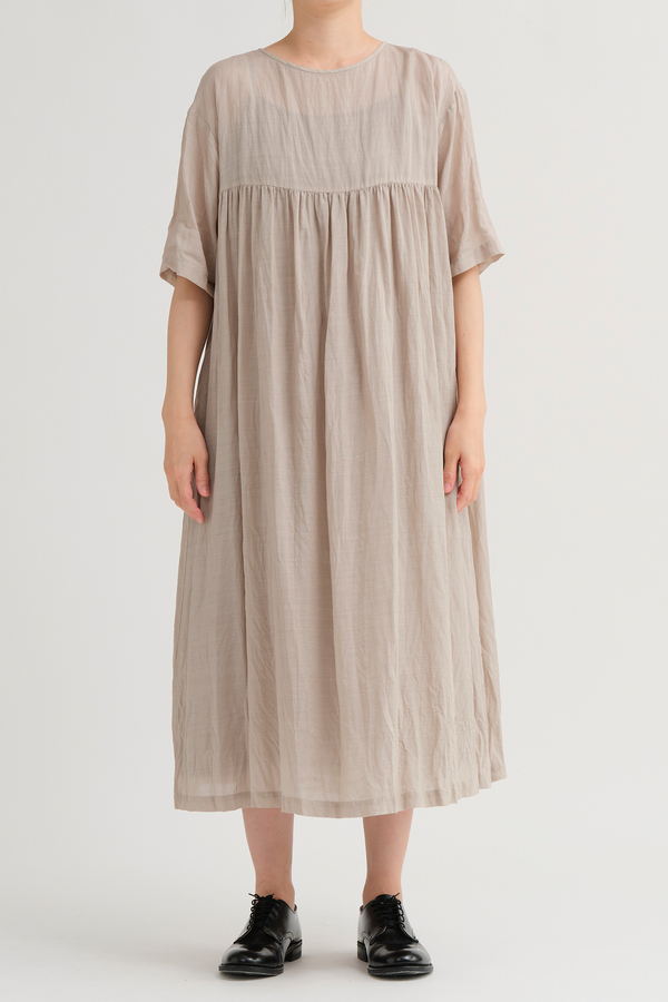 Pas de Calais - Tencel/Ramie Botanical Dye Dress - Grey