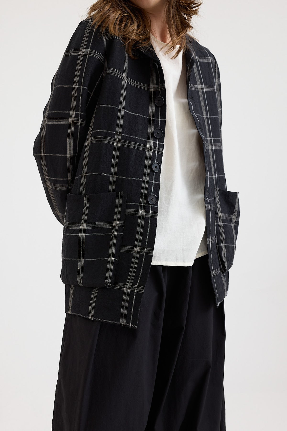 Toogood - The Photographer Jacket / Window Check Linen – Scarlet Jones