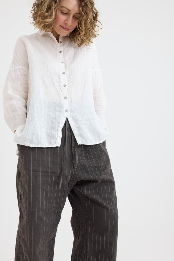 Album di Famiglia - Pinstriped W&S Trousers - Antracite