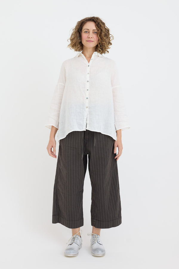 Album di Famiglia - Pinstriped W&S Trousers - Antracite