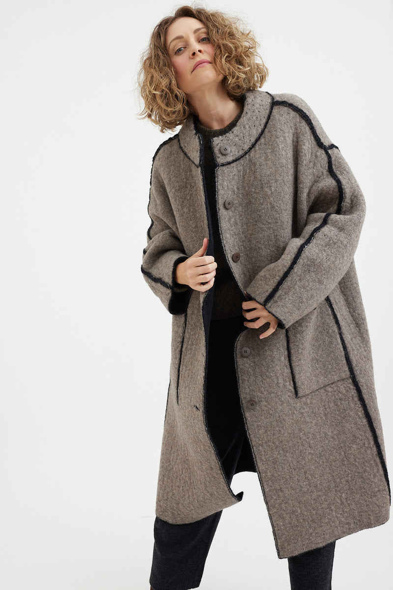 Boboutic - Round Neck Coat