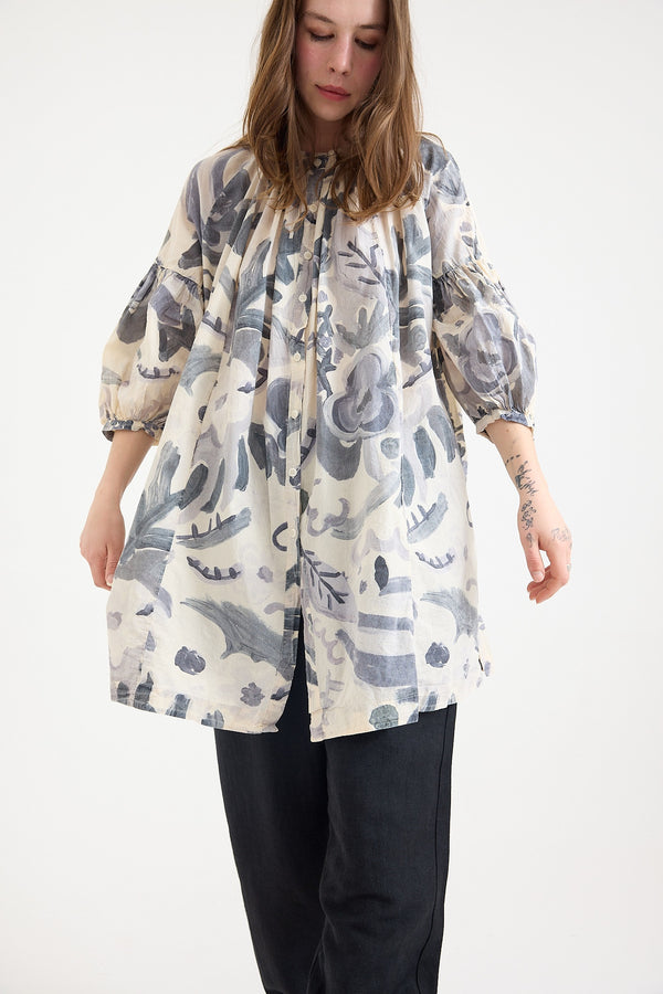 Casey Casey - 3BY3 Shirt - Light Print Blotch - Grey