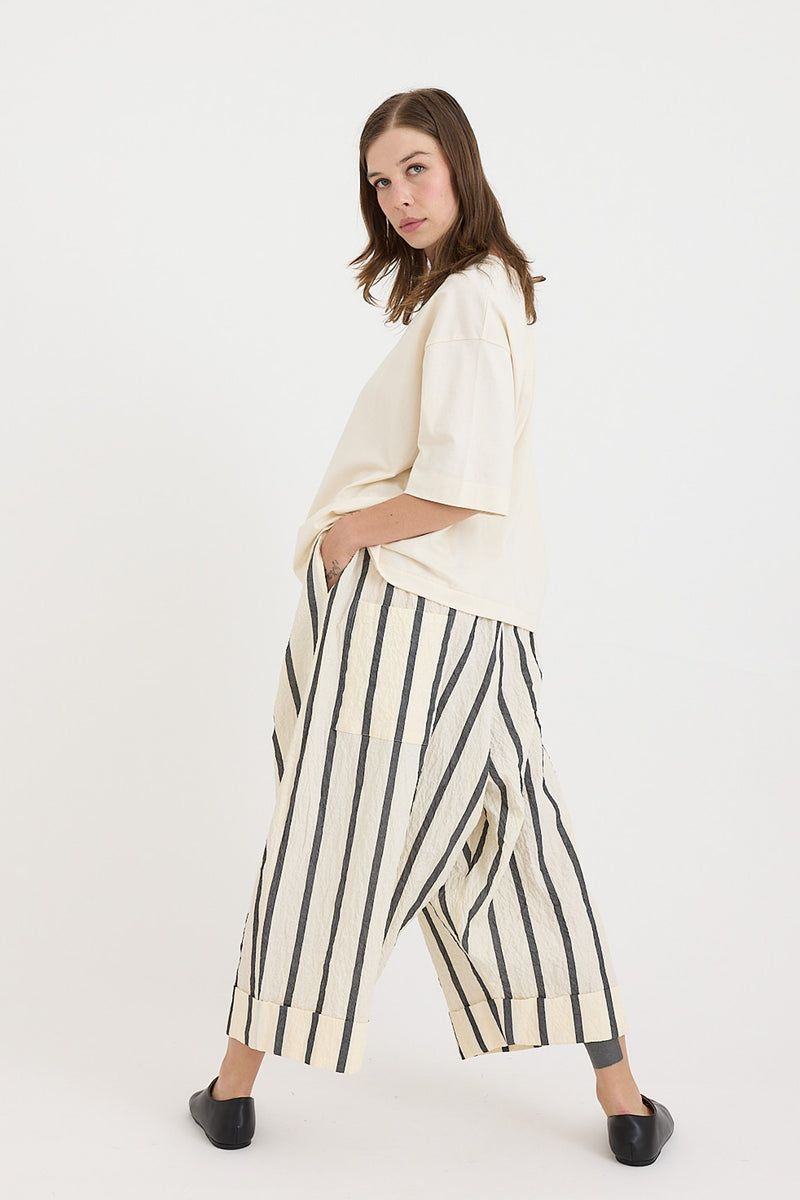 Toogood - The Baker Trouser / Bold Stripe -  Flint/Raw