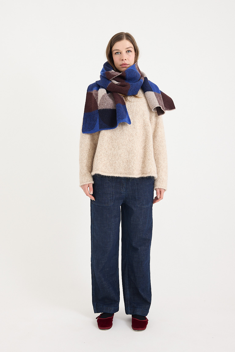 Toast - Colour Block Wool Scarf