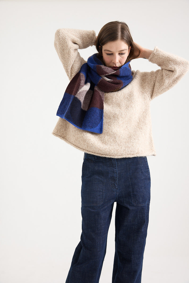 Toast - Textured Cotton Alpaca Sweater - Moonstone