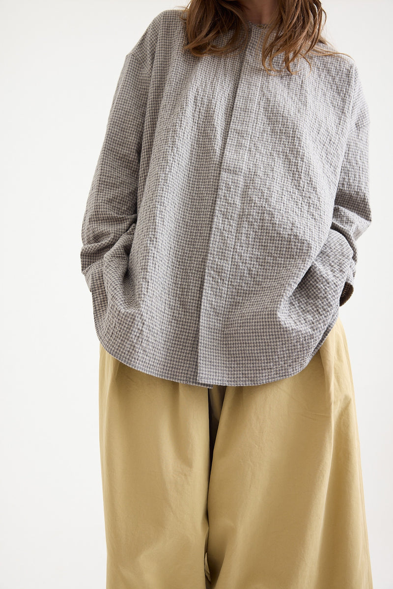 Toogood - The Fisherman Shirt / Gingham Raw Stone