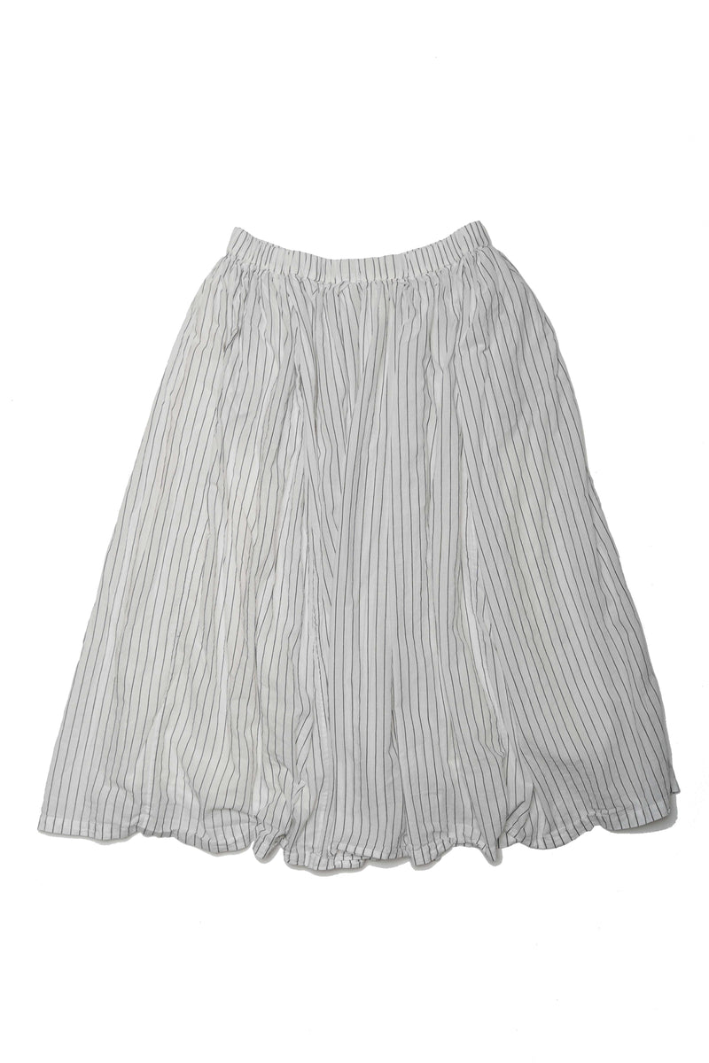 Metta - Ulla Skirt White Stripe - Double Cotton Voile