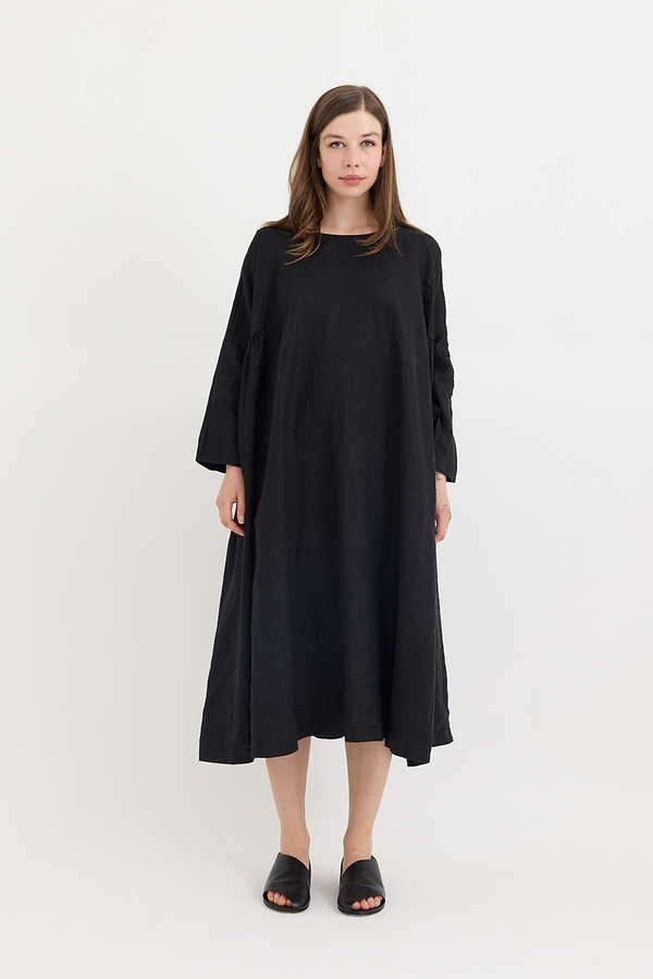 Veritecoeur - Linen Side Gathered Dress