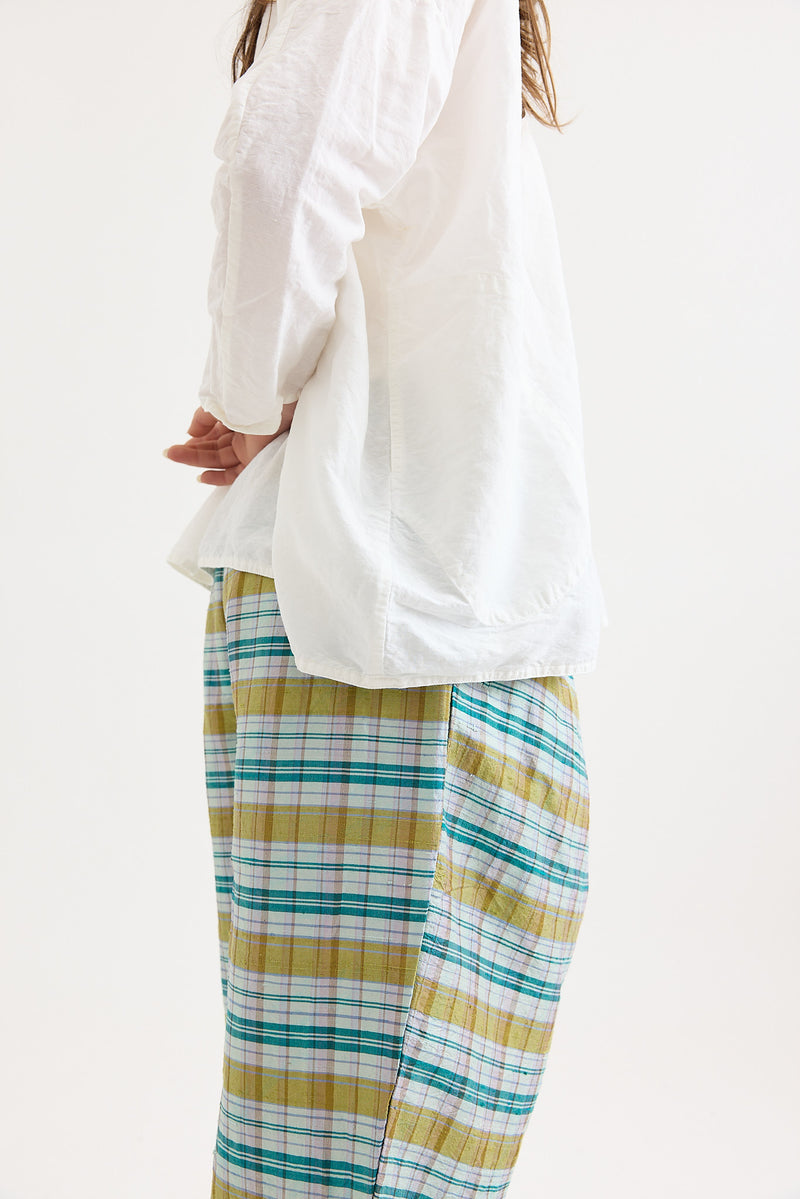 Veritecoeur - Dupion Silk Check Pants