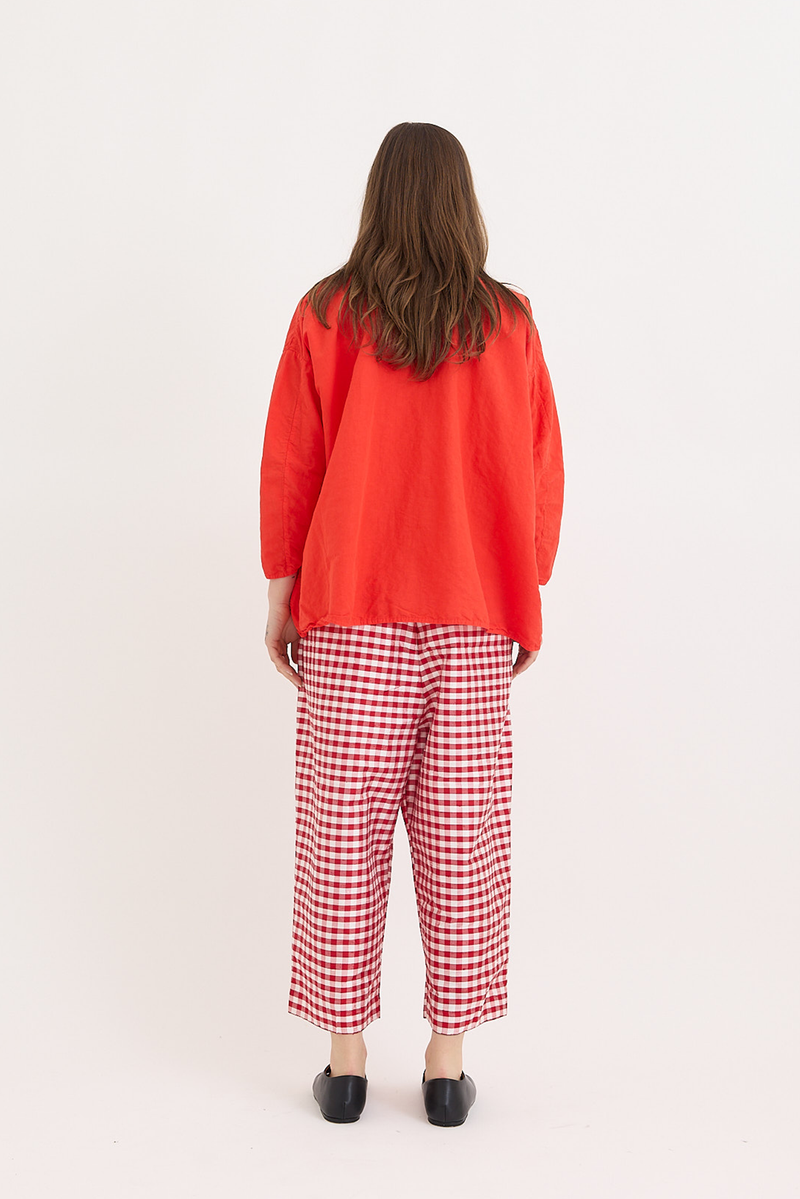 Veritecoeur - Dupion Silk Check Pants