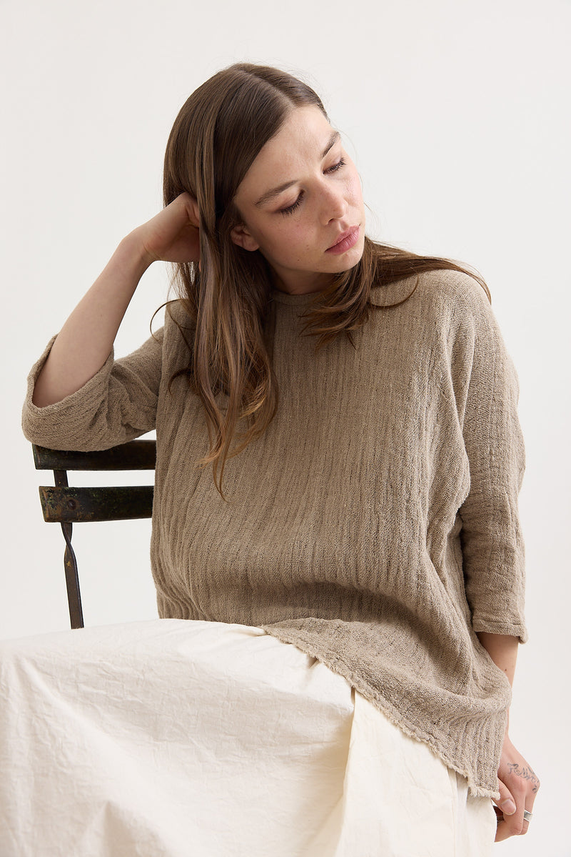 Veritecoeur - Linen Gauze Pullover