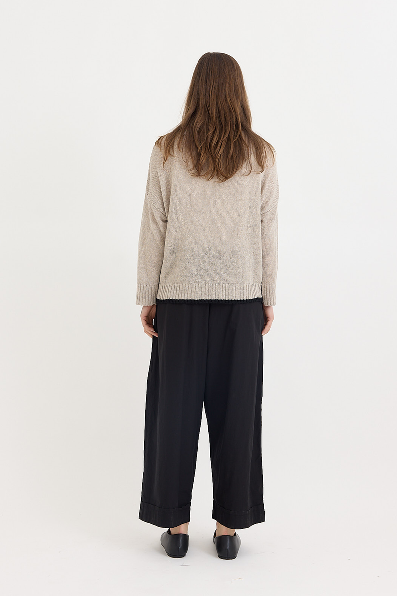 Veritecoeur - Unisex Shirring Tuck Pants