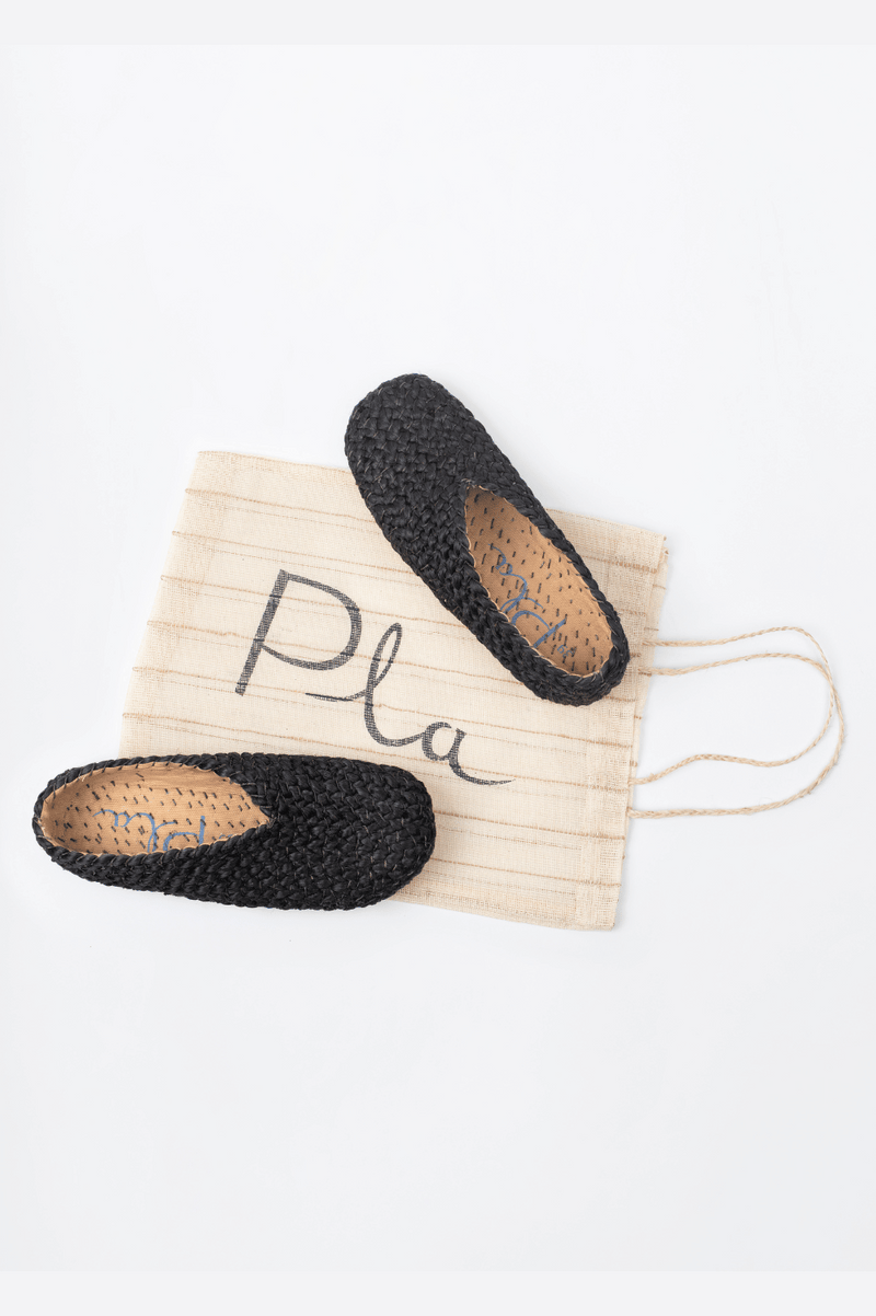 PLA Jute Shoe - Bonanova Black