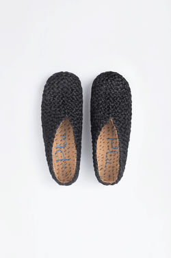 PLA Jute Shoe - Bonanova Black