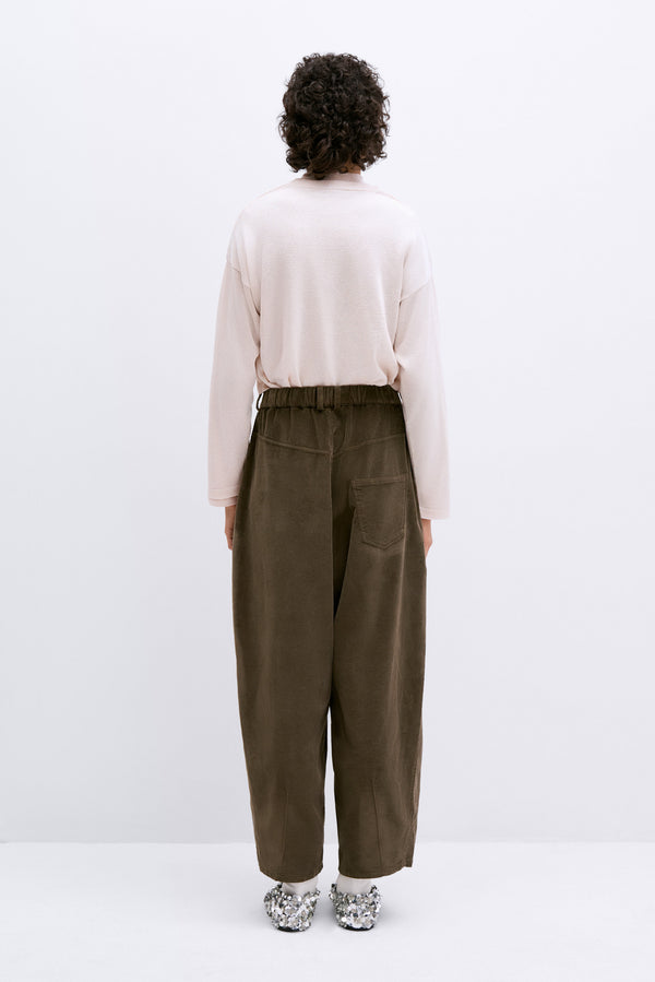 Cordera - Corduroy Baggy Pants Moss