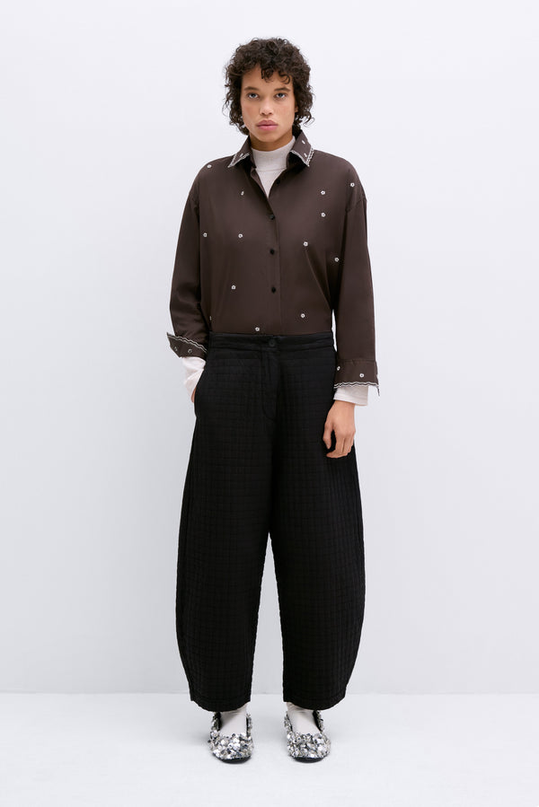 Cordera - Padded Curved Pants Black